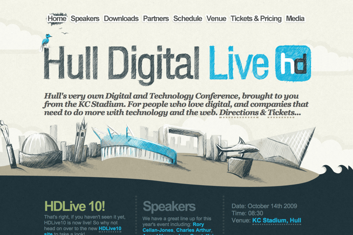 Hull Digital Live 09 website preview